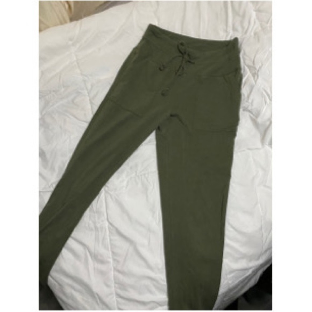 Women’s green joggers